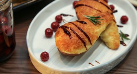 Рецепт десерт «Пікантна груша»