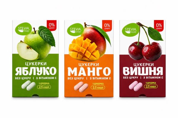 Цукерки без цукру мікс набір, 15 упак